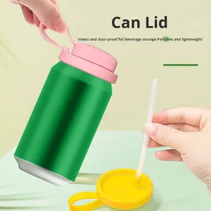 Tapa de silicona antiderrame y hermética para vasos, sellado a prueba de fugas para cerveza, refrescos y bebidas en lata, accesorios para bebidas, PP Bar - Product Image 5