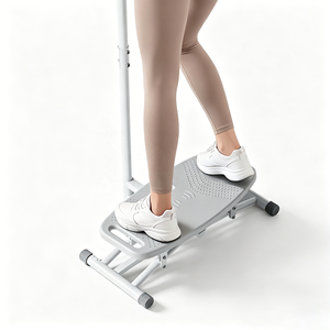 NOUVEAU Appareil de fitness pliable en acier pour <span class=keywords><strong>ski</strong></span> avec guidon réglable et écran LED pour l'exercice à domicile de remodelage du bassin, des hanches, des jambes et des cuisses - Product Image 2