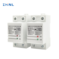Stabilisateur de sortie automatique AC Power Din Rail Under Over Current Dispositifs de protection de rail Din Affichage numérique Protection de la tension
