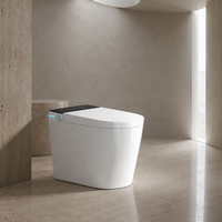 Toilette intelligente compacte en forme d'œuf, bidet automatique avec capteur, chasse d'eau, siège chauffant, cuvette en céramique, petite et moderne pour salle de bain