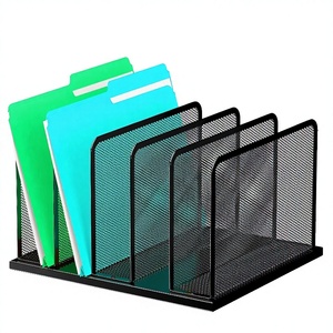 SAM SM60323 Plateau vertical en métal à 5 compartiments pour documents, idéal pour la maison, le bureau et la salle de classe - Organisateur de fichiers et d'accessoires - Product Image 4