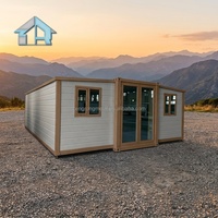 Unité de conteneur extensible moderne de 20 pieds, maison conteneur, fabricant de maisons conteneurs pour hébergement sur chantier et kiosque commercial