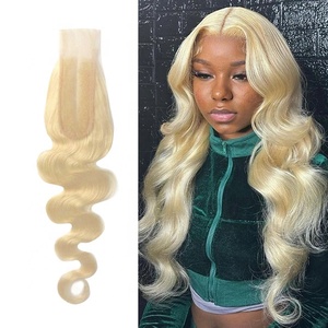 CLJ rẻ hơn Trinh Nữ perruque phục hồi hộp quà tặng Malaysia Màu 613 2x6 cơ thể sóng HD ren đóng cửa và frontals cho phụ nữ da trắng - Product Image 1