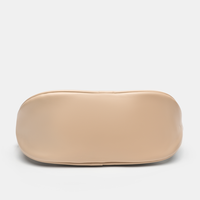 Pochette cosmétique en PU en forme de coquille avec fenêtre transparente en PVC, trousse de toilette portable pour voyage, OEM ODM, logo personnalisé