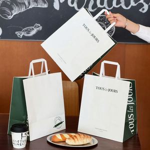 Bolsa de Papel Kraft Personalizada para Empacar Postres, Panadería, Café, Bebidas y Comida para Llevar con su Propio Logotipo - Product Image 4