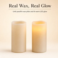 Bougies Pilier LED Sans Flamme de Différentes Tailles, Alimentées par Piles, Idéales pour les Fêtes, les Mariages et les Souvenirs – Approvisionnement Direct Usine