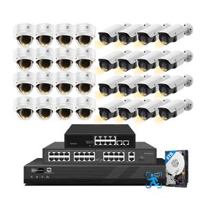 Système de caméra de sécurité PoE GWSECU 32 canaux 4K avec comparaison faciale IA, audio bidirectionnel et vision nocturne couleur intégrale - Product Image 1