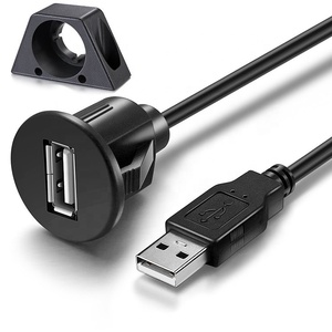 IP67 impermeable Cable 1m 3ft <span class=keywords><strong>Micro</strong></span> <span class=keywords><strong>USB</strong></span> <span class=keywords><strong>2</strong></span>,<span class=keywords><strong>0</strong></span> macho a hembra de montaje en panel de cables - Product Image 5