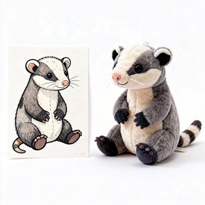 Nuevo Juguete de Peluche de Ratón de Simulación Creativa, Regalo para Niños, Opossum, Opossum de Tamaño Real de Estilo Nórdico, Animal de Peluche - Product Image 2