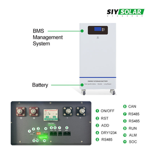 Batterie au lithium LiFePO4 solaire 48V 200Ah 10kWh avec protection contre les coupures de courant, en coffret vertical, fabrication OEM/ODM directe usine, solution complète - Product Image 2