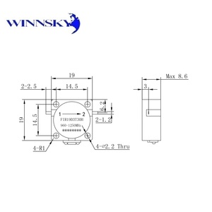 Aislador RF WINNSKY FIR19D3T30H 960-1250MHz, Paquete de Ferrita de Inserción, 0.6dB, <span class=keywords><strong>Aislamiento</strong></span> de 16dB, Potencia Media de 30W - Product Image 2