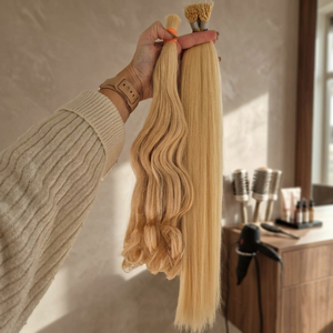 Paquetes de cabello humano rubio 613 al por mayor, con cutícula alineada, de la India, y extensiones de cabello virgen de 10-30 pulgadas. - Product Image 1