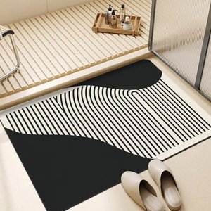 Alfombra de Baño de Tierra de Diatomeas Yongjin, 38x58cm, 48x78cm, 58x88cm, Diseño Geométrico, Absorbente, de Secado Rápido - Product Image 4