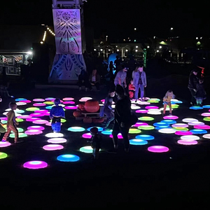 Indoor Interactive Rond Led Dance Floor Capteur <span class=keywords><strong>de</strong></span> Pression Jeu Carreaux Cercle Illuminé 3d Scène Lumineux Pour <span class=keywords><strong>Dj</strong></span> Rond Stage Lights - Product Image 6