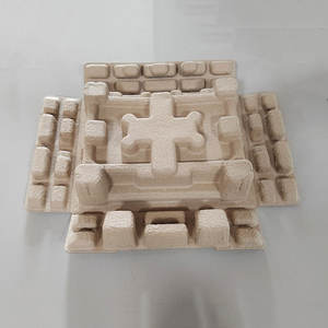 Ahşap Hamurundan Yapılmış, Kırmızı Şarap Kaplamalı, Özelleştirilmiş, Çevre Dostu, Geri Dönüştürülmüş Kağıt Hamuru Kalıplı Kuru Presleme Tepsi (Hediye İçin) - Product Image 2