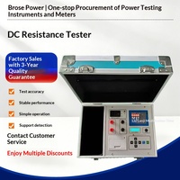 Testeur et mesureur de résistance DC pour moteurs et transformateurs 10A/20A/40A, compact et léger, avec fonction de charge et d'impression