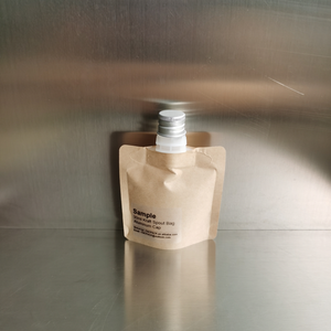 Pochette Éco-Responsable en Papier Kraft avec Bouchon en Aluminium, Sachet Recyclable pour Parfum, Pochette de Recharge Imperméable avec Bec Verseur - Product Image 2