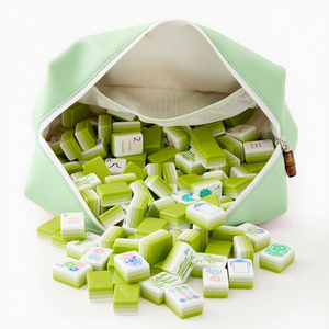 Tùy Chỉnh Lớp/Màu Sắc/Mô Hình Màu Hồng Mah Jongg Trò Chơi Thiết Lập Tay-Craft 4 Lớp Acrylic Mỹ Mahjong Gạch Thiết Lập - Product Image 6