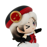 Figurine de collection en PVC Fille au chapeau blanc et jupe rouge, échelle 1/12, thème fantastique et science-fiction, modèle de décoration de bureau, jouet cadeau, exemplaire unique confirmé