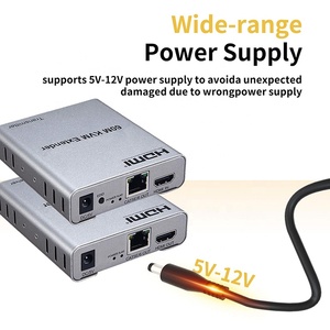 60MエクステンダーHDMIUSB KVMエクステンダー<span class=keywords><strong>HDMI</strong></span>ビデオオーディオイーサネットLANエクステンダーKVMHDMI 60M 1080P - Product Image 4