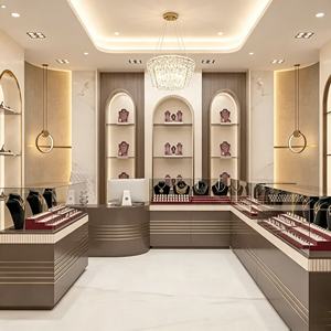 Agencement de magasin de bijoux et montres de luxe : personnalisation complète de la pièce, vitrine en verre, présentoir à bijoux, décoration de magasin - Product Image 4
