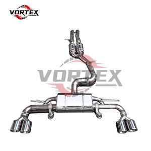 Vortex Chất lượng cao van thép không gỉ catback hệ thống ống xả cho Audi Quad Mẹo muffler - Product Image 3