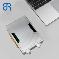 Lector RFID Fijo de Largo Alcance de 8 Puertos, con Impinj E710 Integrado, Lector UHF de Tamaño Pequeño para Sistema de Gestión de Inventario RFID