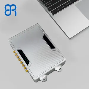 Lecteur RFID fixe longue portée 8 ports, lecteur UHF RFID de reconnaissance multi-étiquettes pour système de gestion d'inventaire RFID