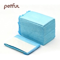 Coussinets absorbants jetables pour chien à absorption instantanée, épais, 6 couches, avec SAP 3g, pour défécation, bleus, vente en gros