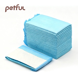 Coussinets absorbants jetables pour <span class=keywords><strong>chien</strong></span> à absorption instantanée, épais, 6 couches, avec SAP 3g, pour défécation, bleus, vente en gros - Product Image 2