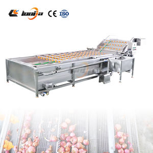 Precio de fábrica: Lavadora de cerezas y vegetales, limpiadora de mangos, máquina de limpieza de figos de espino, línea de clasificación, lavado y encerado de limones - Product Image 2