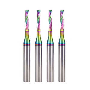 Fraises à bout en carbure à 3 dents pour machine-outil CNC, filetage M1.6-M16, fraises à fraiser pour aluminium et acier colorées, longueur totale de 50 mm, ODM/OEM - Product Image 1