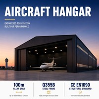 Hangar para Aviones, Estructura de Acero, Hangar de Aviación, Proyecto de Expansión de Aeropuerto, Gran Vano sin Columnas