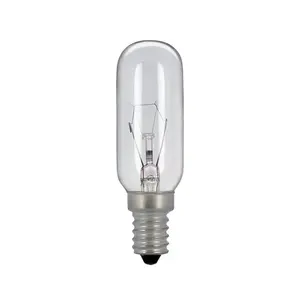 Ampoule tubulaire pour hotte aspirante en verre transparent T25 25W 40W 220V 230V 240V E14 pour lampe à sel, INC-MINI-E14