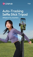 Ulanzi TT23 Trépied perche à selfie à suivi automatique, pliable, avec support à quatre pieds pour voyage, vlog et diffusion en direct