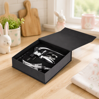 Ensemble de tire-bouchon et ouvre-bouteille en alliage de zinc de luxe avec verseur aérateur dans un coffret cadeau