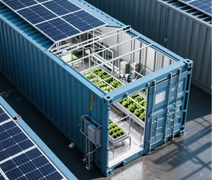 Hiện Đại Dọc Thủy Canh Vận Chuyển Container Trang Trại Di Động Kim Loại Khung Thông Minh Nông Nghiệp Prefabrillcated Bulldings Phát Triển Container - Product Image 3