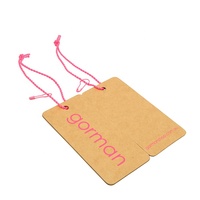 Etiquette de vêtement de marque personnalisée Etiquettes volantes de luxe en carton épais avec logo en relief pour vêtements