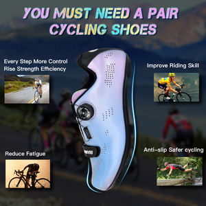 Darevie Custom Road Bike <strong>Shoes</strong> Bicycle Downhill Durable <strong>Spd</strong> <strong>Cleats</strong> Zapatillas Mtb <strong>Shoes</strong> Rainbow Reflective Men Cycling <strong>Shoes</strong> - Product Image 5