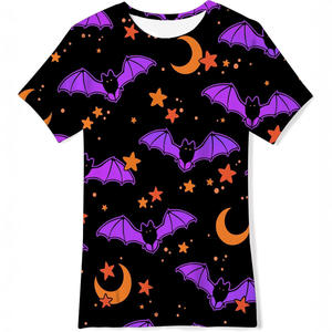Camiseta informal <span class=keywords><strong>de</strong></span> manga corta para niños, divertida <span class=keywords><strong>noche</strong></span> <span class=keywords><strong>de</strong></span> Halloween, estampado Digital 3D, murciélago del diablo, maravillosa <span class=keywords><strong>travesura</strong></span> alegre para niños - Product Image 2