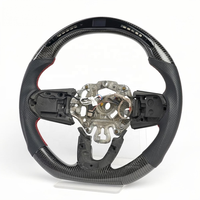 Volant de direction en fibre de carbone véritable à LED avec affichage de la vitesse et du régime moteur pour BMW Mini Cooper F54 F55 F57 F56 2022-2024