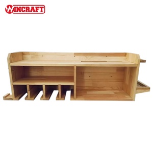 WINCRAFT OEM Étagère murale moderne en bois pour rangement d'outils, organisateur d'outils électriques pour garage, <span class=keywords><strong>atelier</strong></span>, remise, sous-sol - Product Image 2