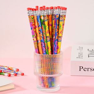 Crayon en bois HB personnalisé avec gomme, imprimé sur mesure, promotionnel, motif dessin animé - Product Image 3