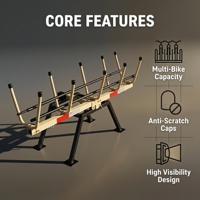 Porte-vélos arrière robuste pour pick-up, support de rangement pour vélos en acier pour Ford Ranger