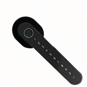 טביעת אצבע מיוחדת והדלת עץ נעילה wifi-אפליקציה חכמה-מחוברת & tuya עבור מסגר