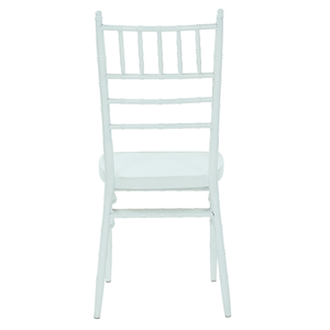 เก้าอี้อลูมิเนียมสีทอง Chiavari Napoleon ใช้สำหรับขายเก้าอี้ประตูส่งดอกกุหลาบพร้อมเบาะสีขาวสำหรับซ้อน Royal - Product Image 3
