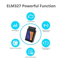ELM327 herramienta de diagnóstico de coche 1996 OBD2 lector de código, con analizador electrónico de motor en inglés, para vehículos