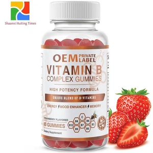 Gomitas Veganas de <span class=keywords><strong>Complejo</strong></span> de Vitamina <span class=keywords><strong>B</strong></span> con B12, B6 y Biotina, Suplementos para el Estrés y la Energía para Adultos, No para Recién Nacidos - Product Image 1