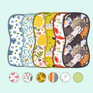 ผ้ากันเปื้อนไม้ไผ่6ชั้นสำหรับเด็กแรกเกิดและเด็กวัยหัดเดินแบบแห้งเร็วแบบหมุนได้สำหรับ360 ° - Product Image 1