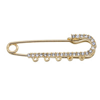 Épingle de sûreté en strass pailleté avec 5 boucles broche épingles Corsage pour bricolage artisanat fabrication de bijoux pull robe sac accessoire de mode
